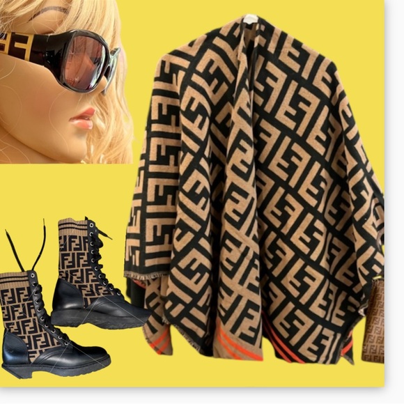 FF Shawl Poncho - Picture 4 of 8